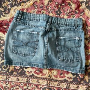 LUX distressed micro mini skirt denim skirt XS 25